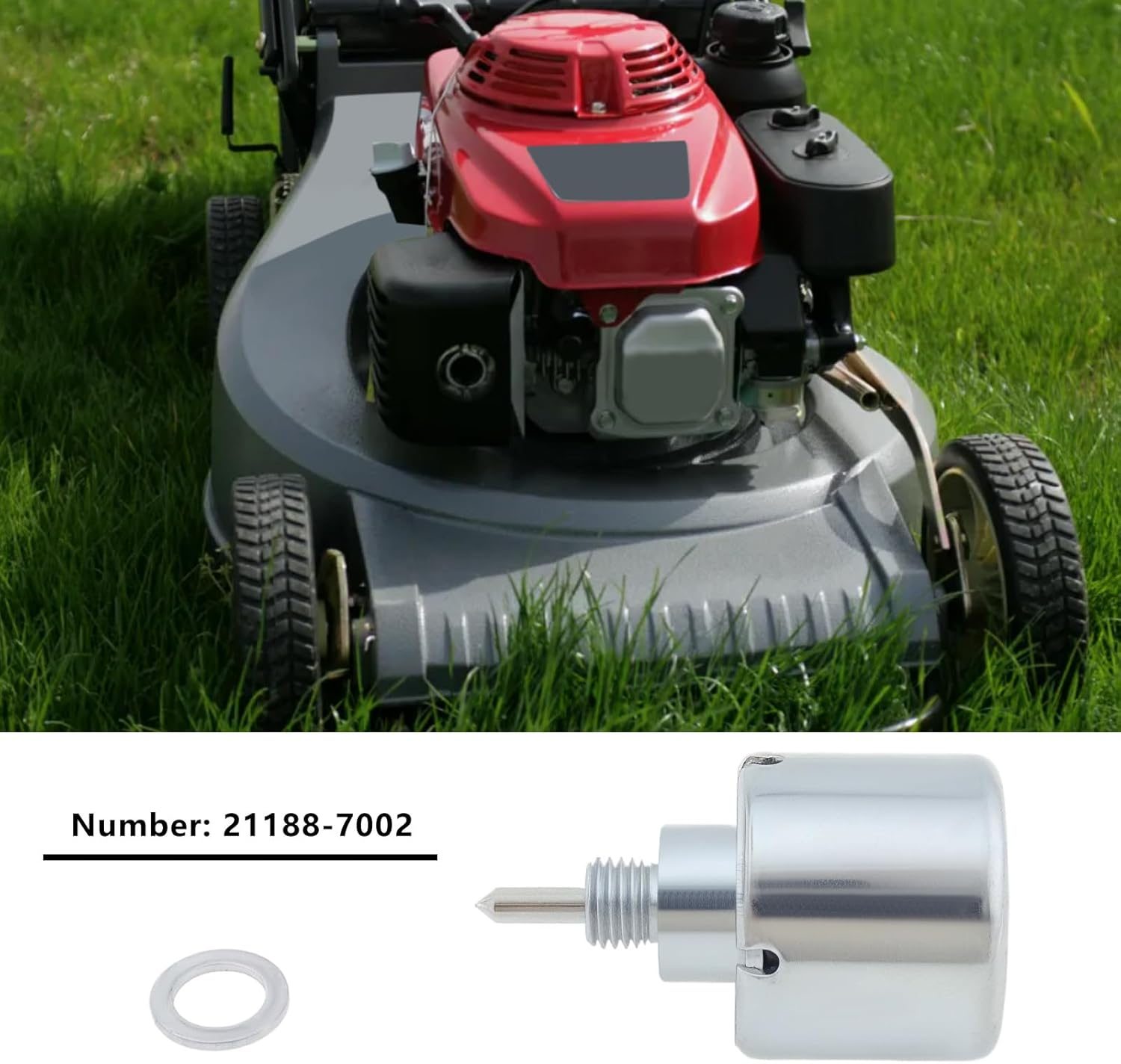 Create Idea 1Pc Carburetor Fuel Shut off Solenoid with Gasket 21188-7002 Compatible with Kawasaki Engine FR651V FR691V FS730V image number 2