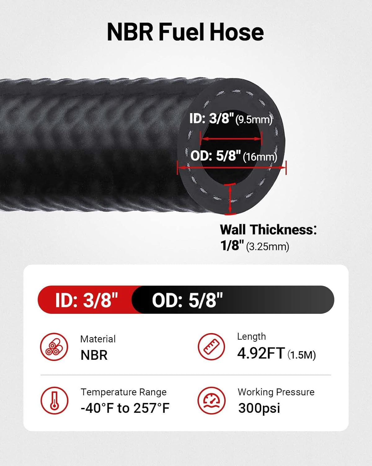 EVIL ENERGY Oil Catch Can, 300ML Universal Baffled Catch Can Kit with 5FT 3/8 Inch Hose, Aluminum Air Oil Separator Upgraded Internal Filter