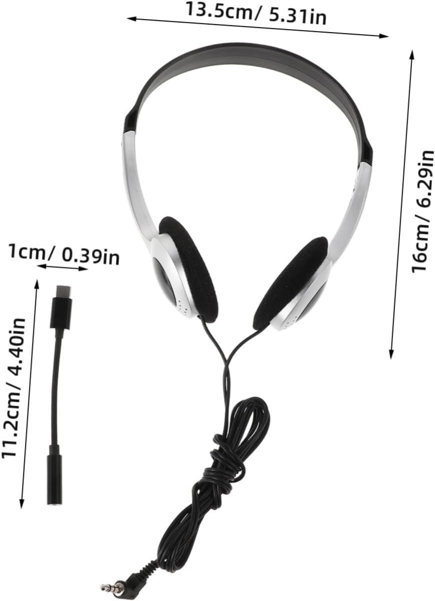 HOOTNEE Portable Ear Headphones for Students Stylish Retro Design with Compatibility for School Travel Devices High Fidelity Sound Comfortable Fit Easy Inline Control image number 6