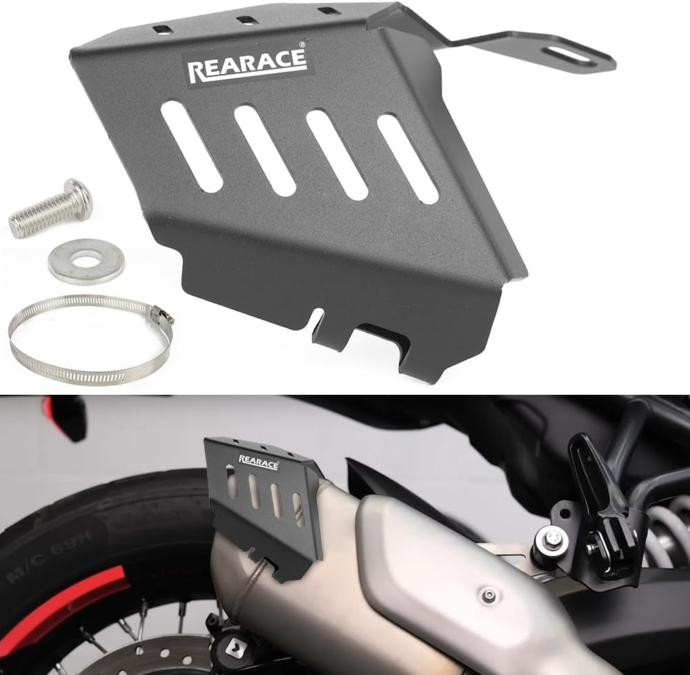 REARACE Exhaust Heat Shield Extender Guard Cover Protector Compatible with Royal Enfield Himalayan 450 2024, Guerrilla 450 2025 image number 1