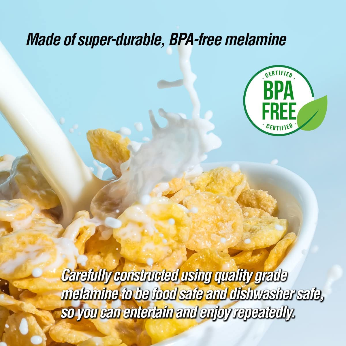 Home Master round Melamine Bowl, White, 20 Cm Diameter X 5 Cm Size