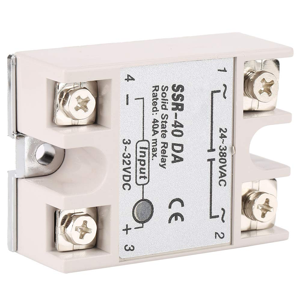 40A Solid State Relay, DC-AC No Noise No Switching Spark Solid State Relay, for Food Machinery Packaging Machinery