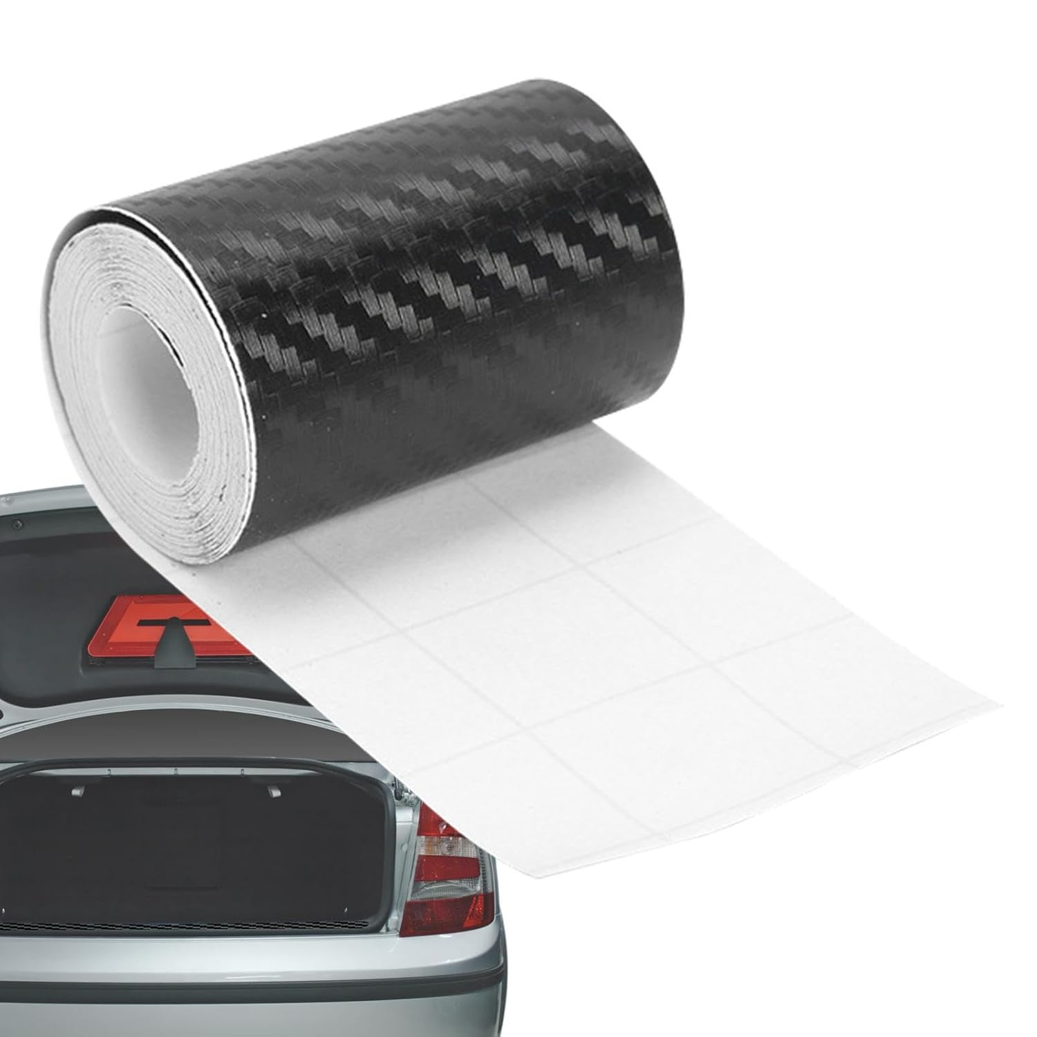 Car Carbon Fiber Tape - Wrap Detailing Film,Waterproof -Adhesive Twill Weave Sheet Sticker, Anti-Scratch Sticker for Car Dashboard, Bumper Swan-Au image number 3