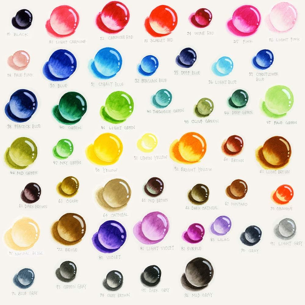 Kuretake ZIG CLEAN COLOR Real Brush 48 Colors Set image number 2