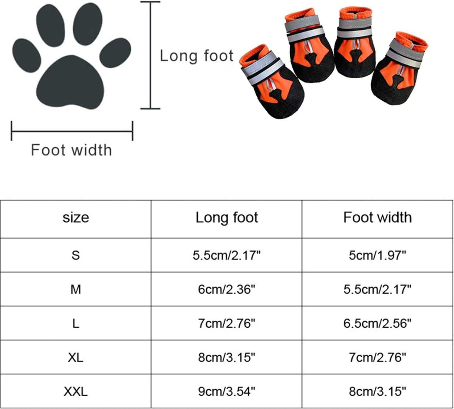 ZOKBOM Dog Boots Breathable,4 Pcs Waterproof Dog Shoes with Adjustable Safe Reflective Straps, Wear-Resistant and Rugged Anti-Slip Sole Outdoor Pets Paw Protectors for Small Medium Large Dog (M) image number 6