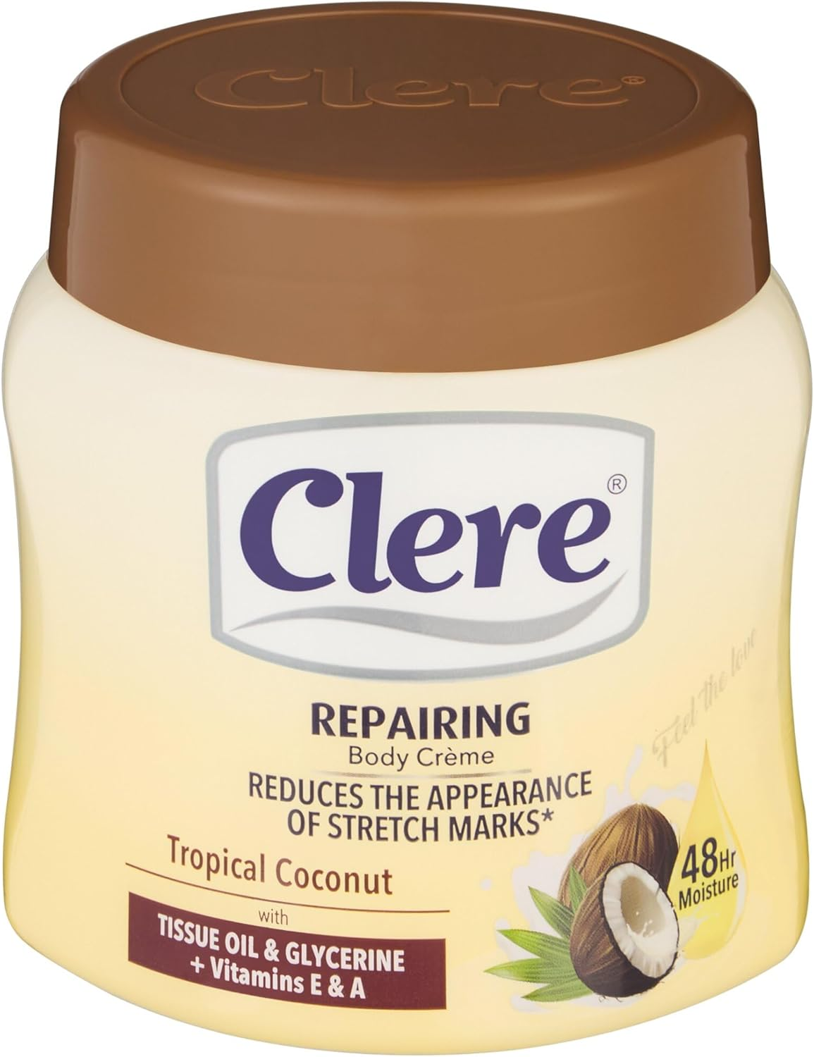 Clere Body Creme Tropical Coconut 500Ml image number 1