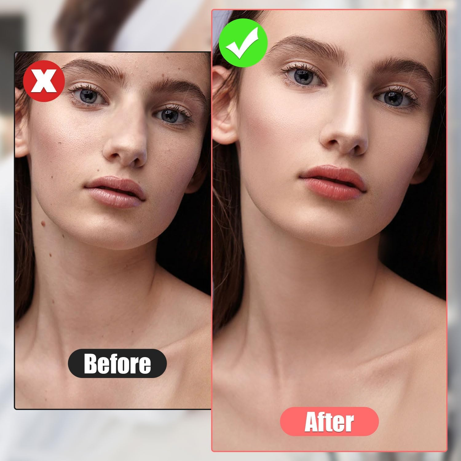 Nose Contour Brush, U Shaped Makeup Brush Dual End Nose Contour Brush Pro Contour Duo Brush for Sculpting and Defining Nose Cheek Bones Contour (Black) image number 5