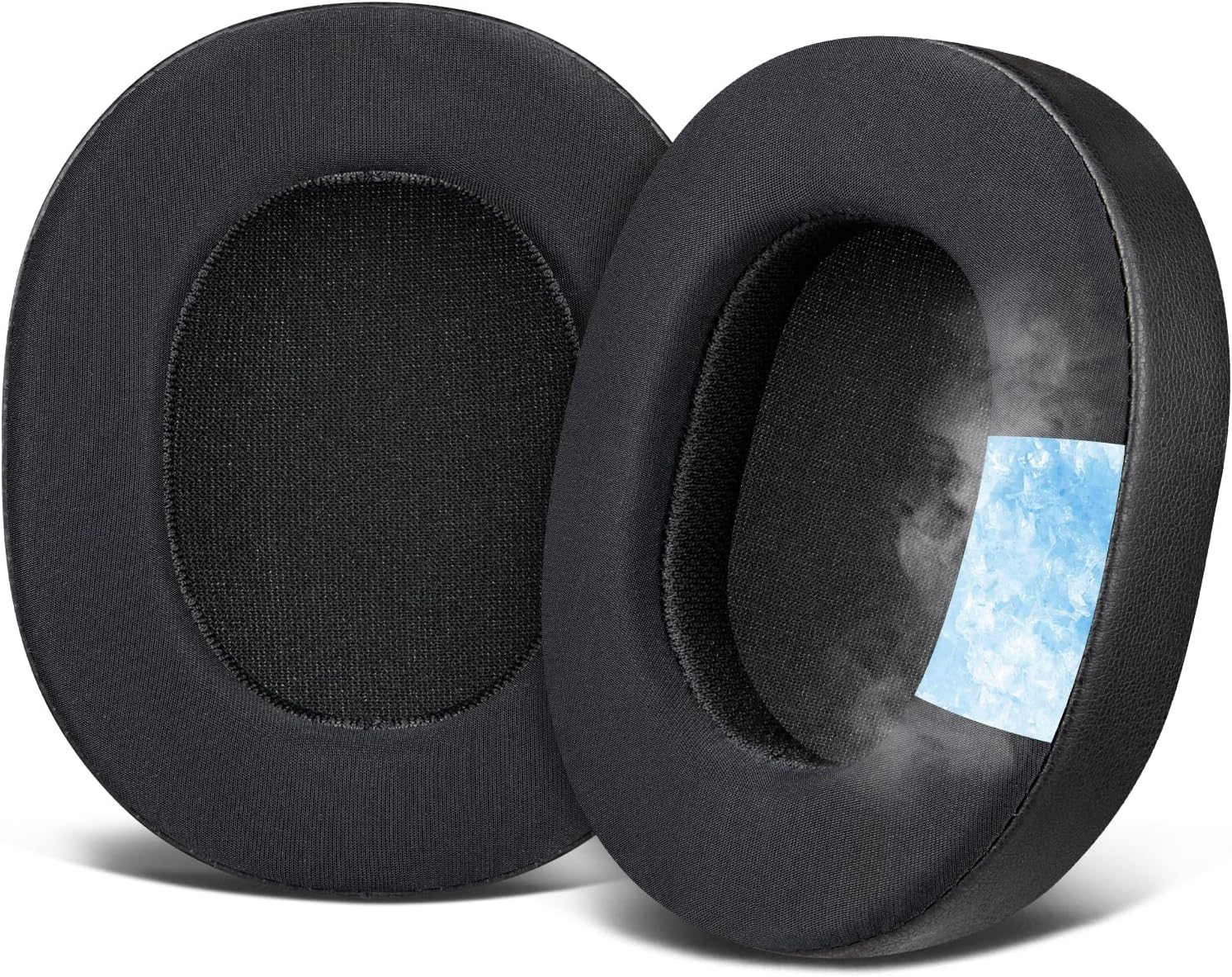 SOULWIT Cooling Gel Earpads Cushions Replacement for Audio Technica ATH M70X Headphones, Ear Pads with High-Density Foam, Added Thickness - Black image number 3