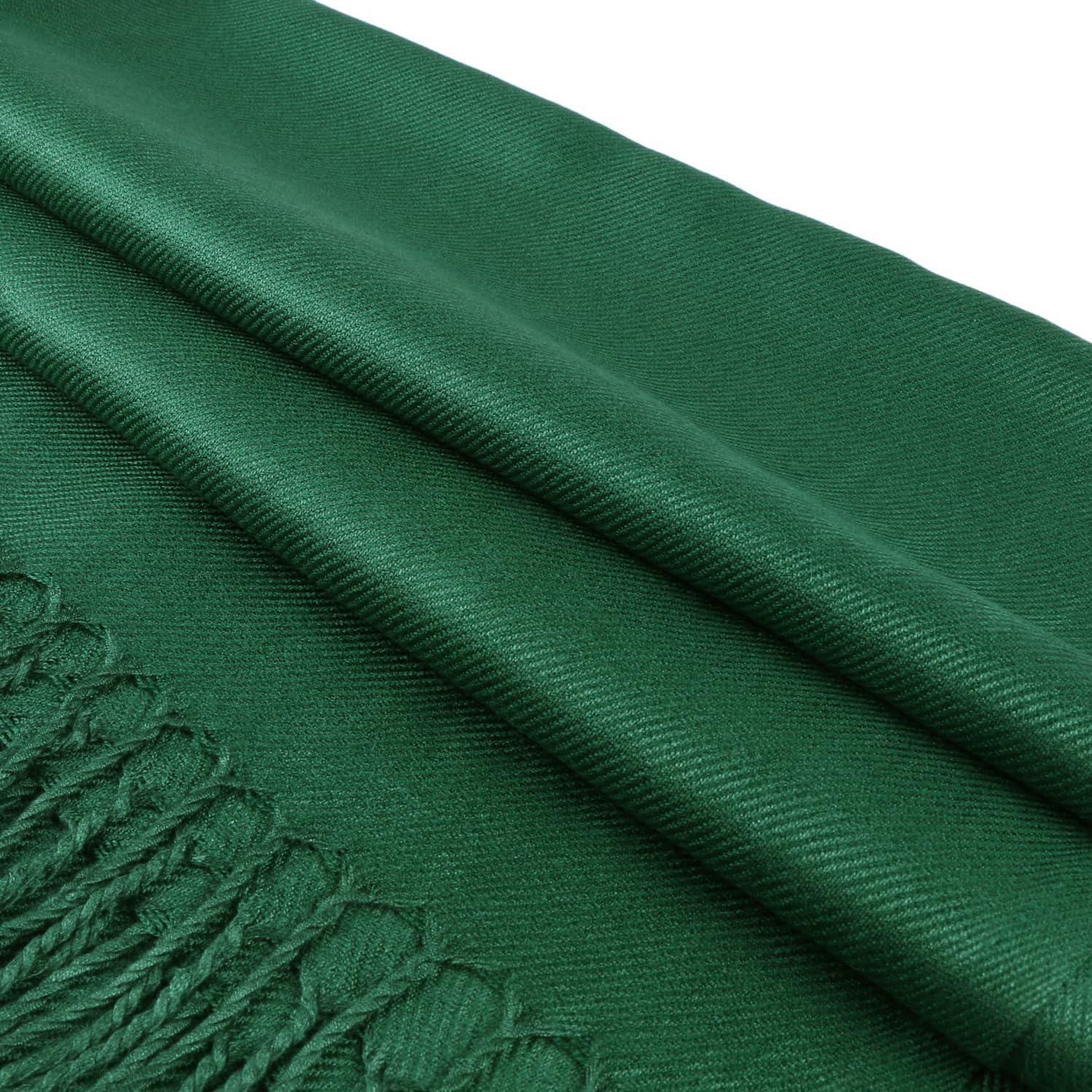 Pashmina Large Soft Plain Shawl/Wrap/Scarf for Women - Baby Pink image number 7