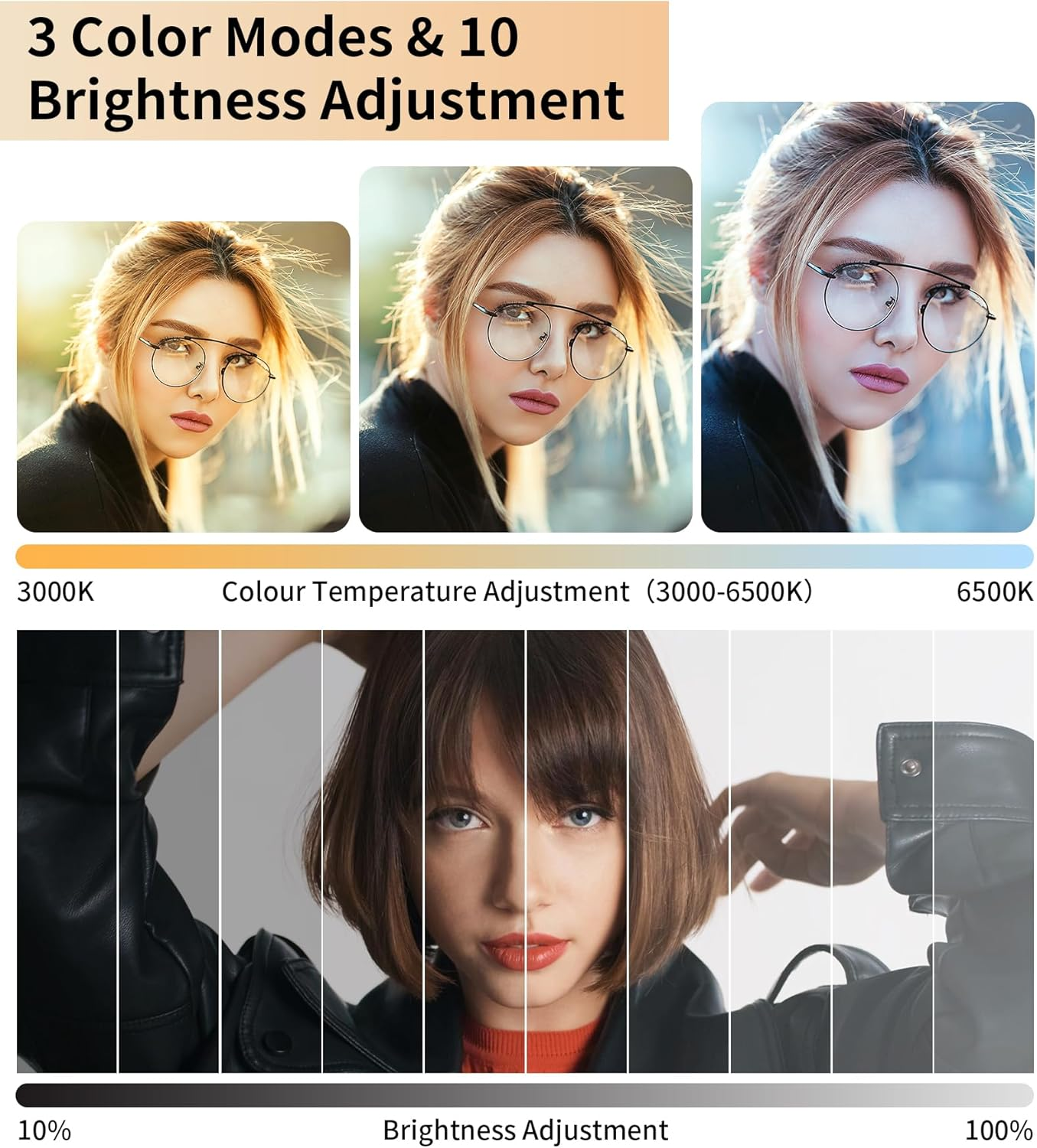 60 LED Selfie Light for Iphone,2000Mah Rechargeable Phone Light with Clip,3000K-6500K Portable Clip on Light,3 Lighting Modes for Video Conferences,Zoom Meetings,Webcam,Laptop Photo,Streaming,Makeup
