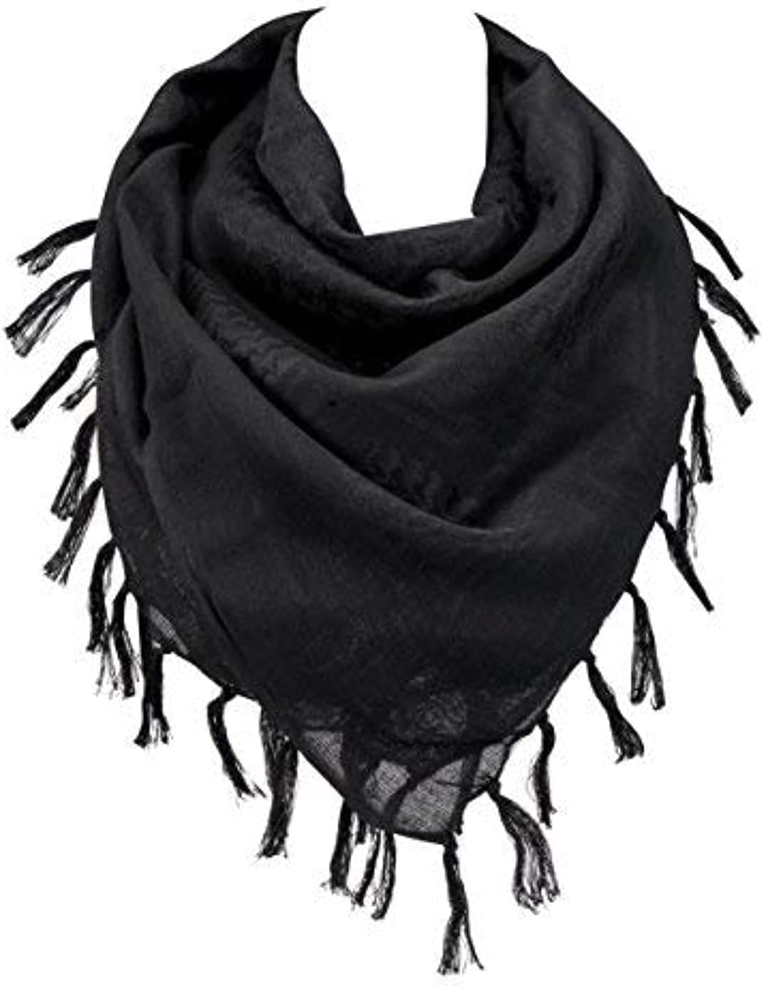 100% Cotton Military Shemagh Arab Tactical Desert Keffiyeh Thickened Scarf Wrap for Women and Men 43"X43"
