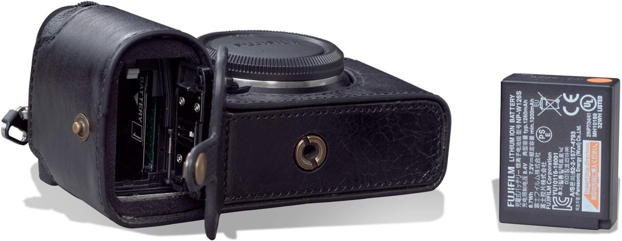 Megagear Ever Ready Genuine Leather Camera Half Case Compatible with Fujifilm X-S10