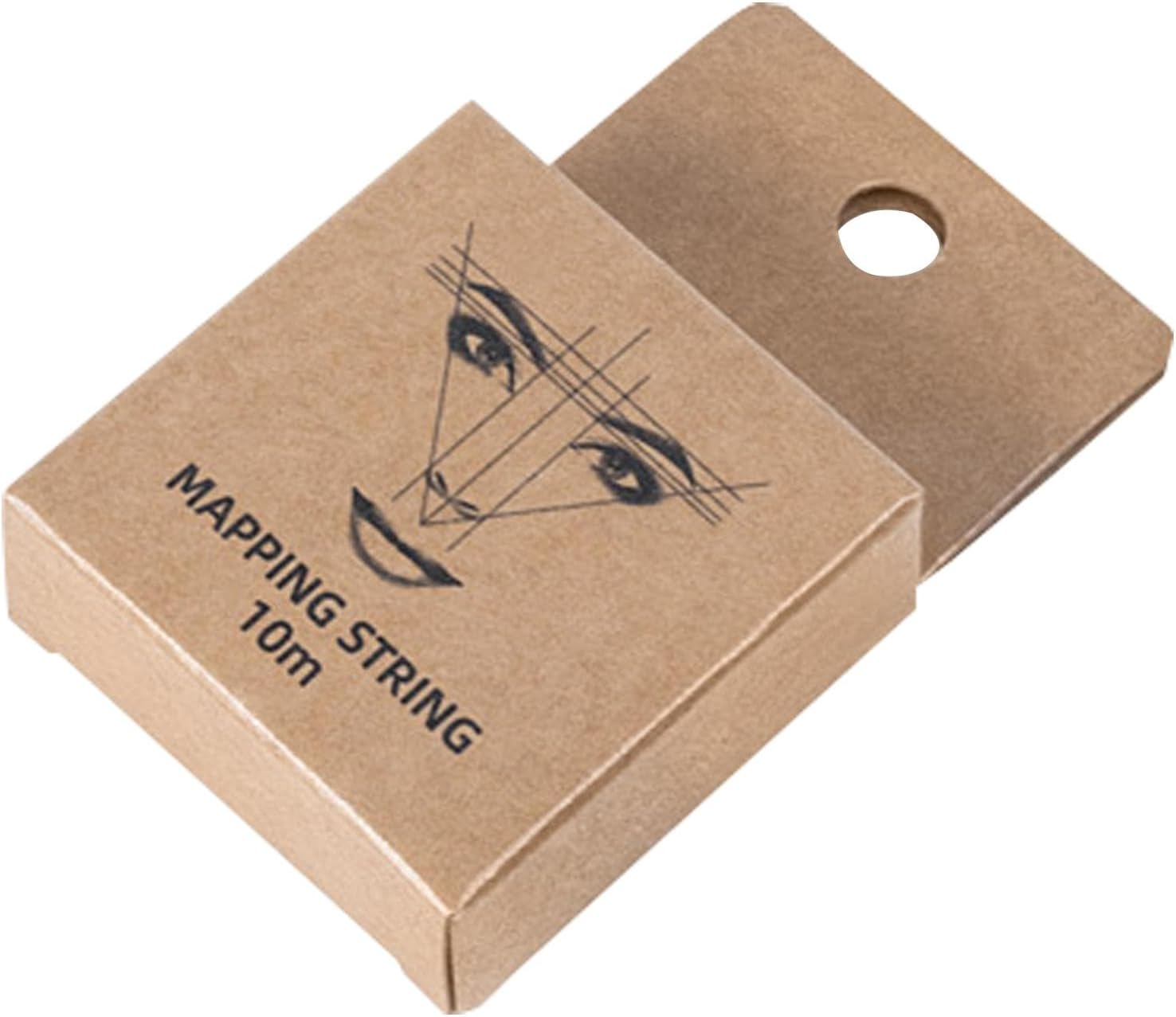 Eyebrow String Mapping, Eyebrow String Mapping,Brown Eyebrow Mapping | Pre-Inked String for Eyebrow Mapping Measuring Tool for Marking image number 4