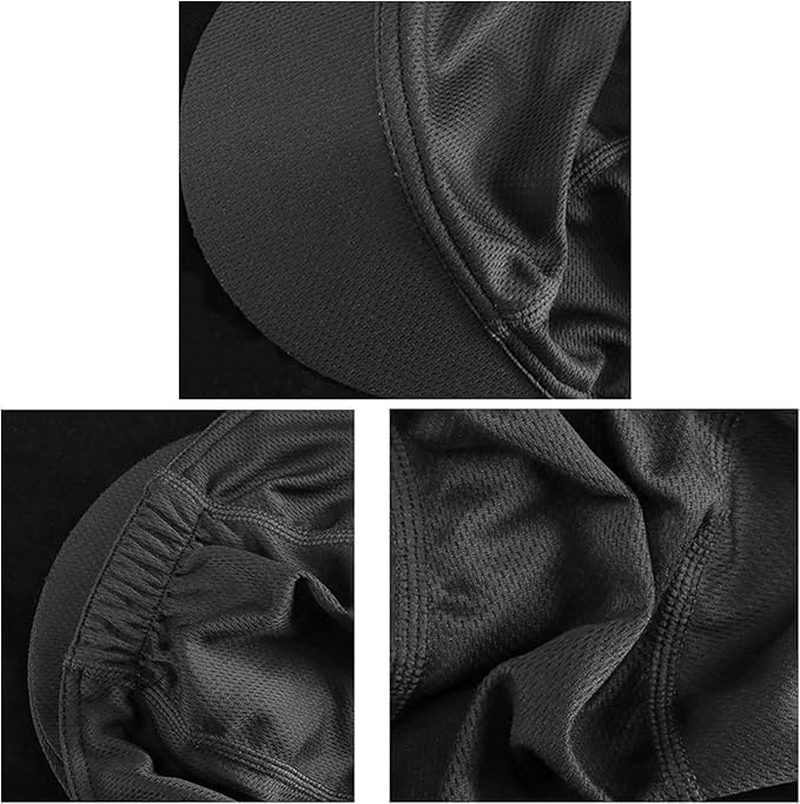 Lightweight Cycling Caps under Helmet Retro Skull Cap Breathable Sports Cap Quick Drying Running Cap Flat Cap Sun Protection Hat Sports Protective Gear Accessory image number 5