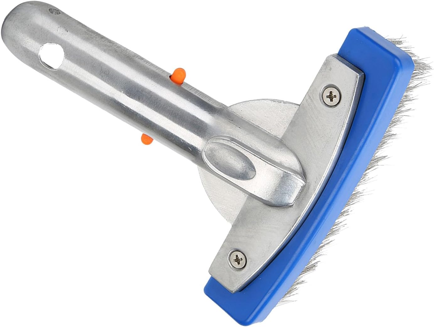 TOPINCN Stainless Steel Swimming Pool Brush Effortlessly Cleans Stubborn Stains for Pool Perimeter - 5.5In Cleaner Brush for Spa and Pond image number 6