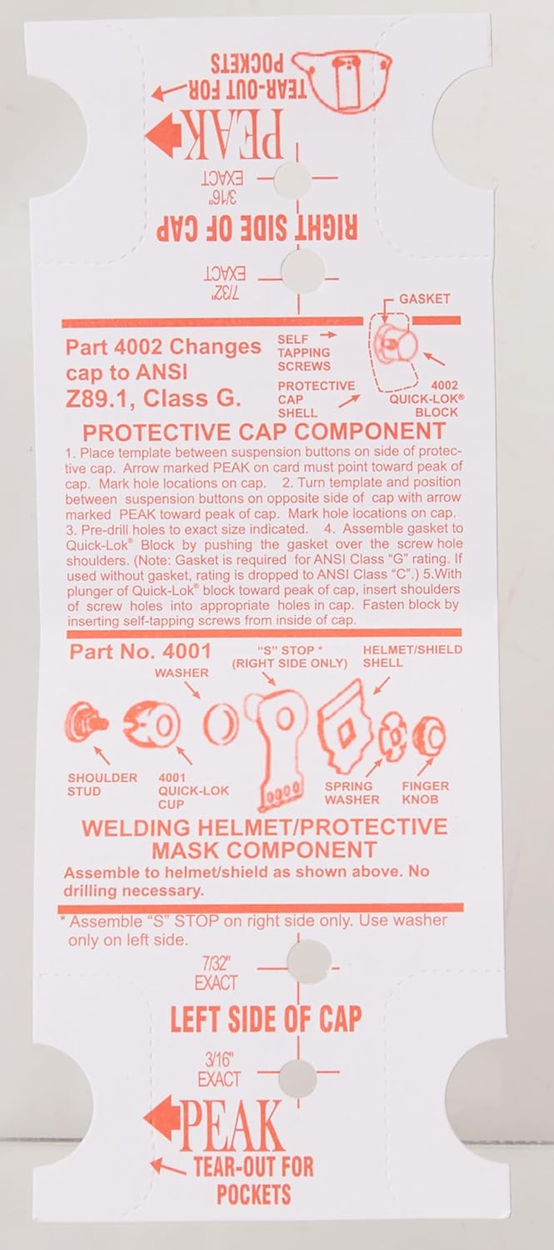 Fibre-Metal by Honeywell FM4001 Quick-Lok Helmet Adapter Kit