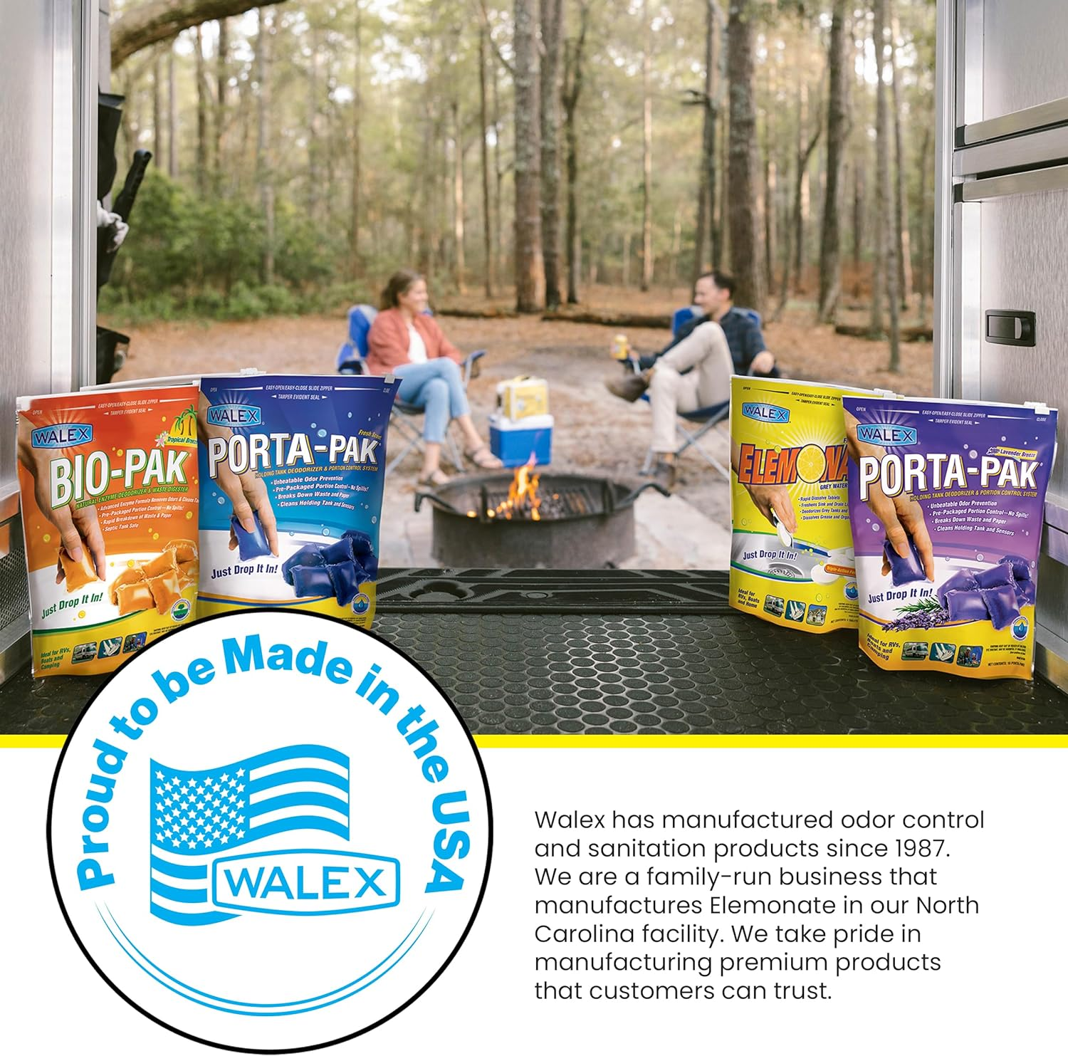 Walex TOI-61776 Elemonate Grey Water Deodorizer Drop-Ins, Fresh Lemon Scent (Pack of 5) image number 5