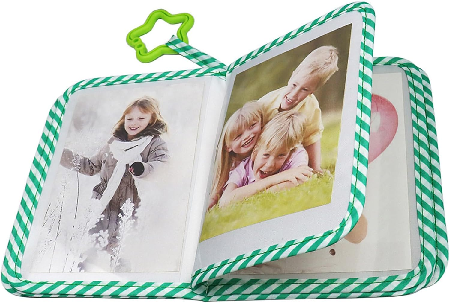 Baby Photo Book, Kids First Photo Album Soft Cloth, Fabric Keepsake Collector Memory Book for Kids New Parents Dad Mom Family Boys