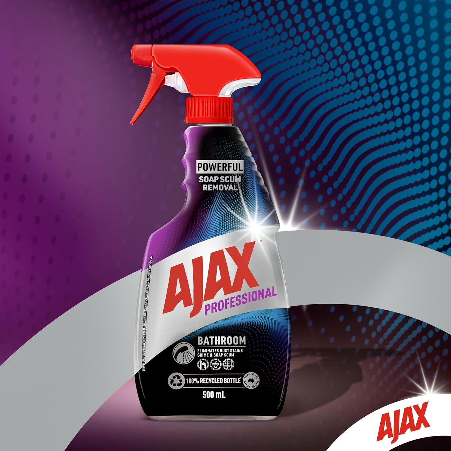 Ajax Professional Bathroom Disinfectant Cleaner, 500Ml, Trigger Surface Spray image number 2