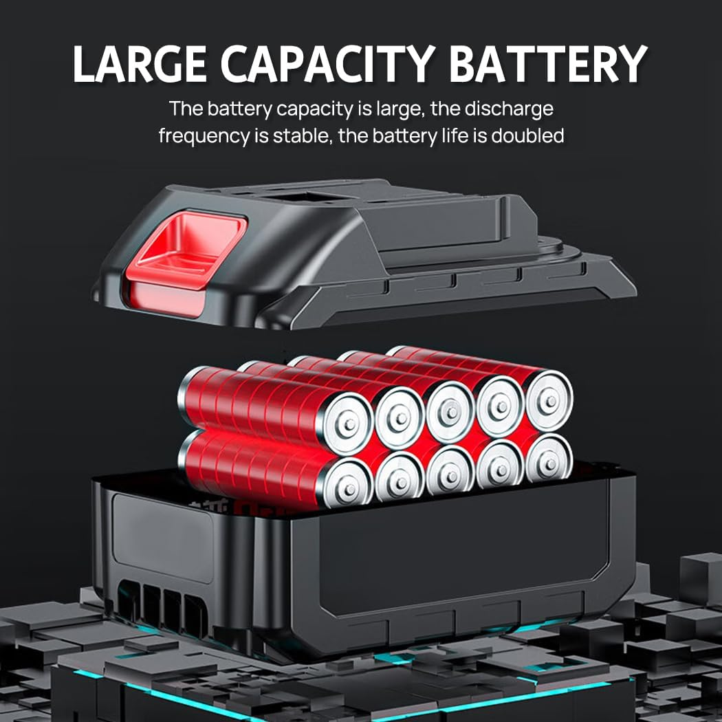 Cordless Pruning Shears Professional Electric Secateurs with SK7 Sharp Carbon Steel Blade Rechargeable Lithium - Ion Batteries Fit for Makita