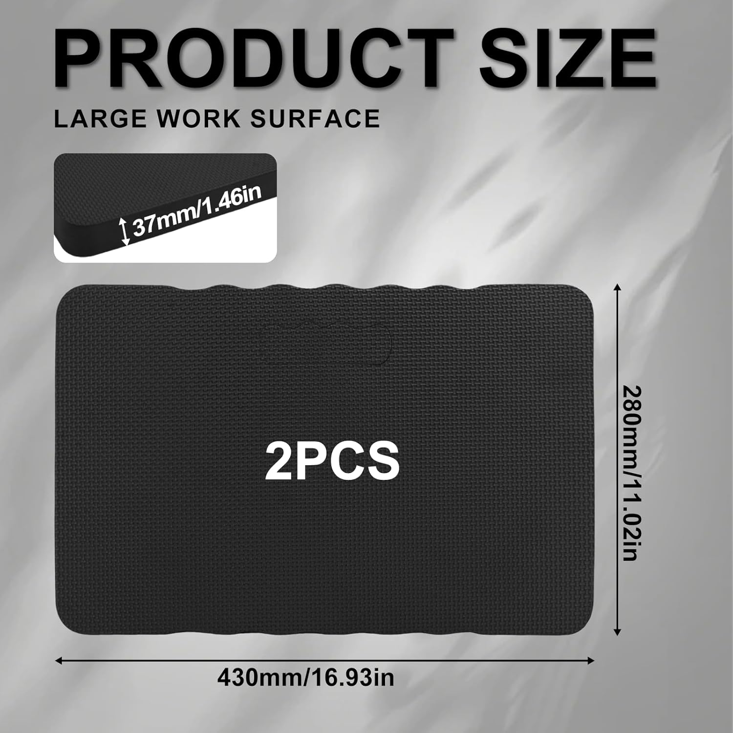 KXVXXV Knee Cushion Garden, Pack of 2 Knee Cushions for Work and Gardening, Knee Board Made of High Density Foam, Knee Pad Work, Knee Pads, Gardening, 43 X 28 X 3.7 Cm image number 4