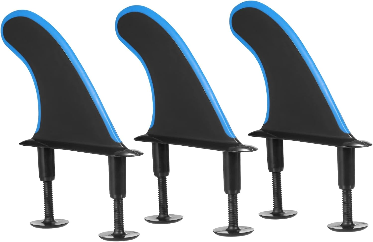 3Pcs Soft Surfboard Fins with Screws 4.5 Inch Surf Fins for Soft Surfboard Longboard Surfing Accessories