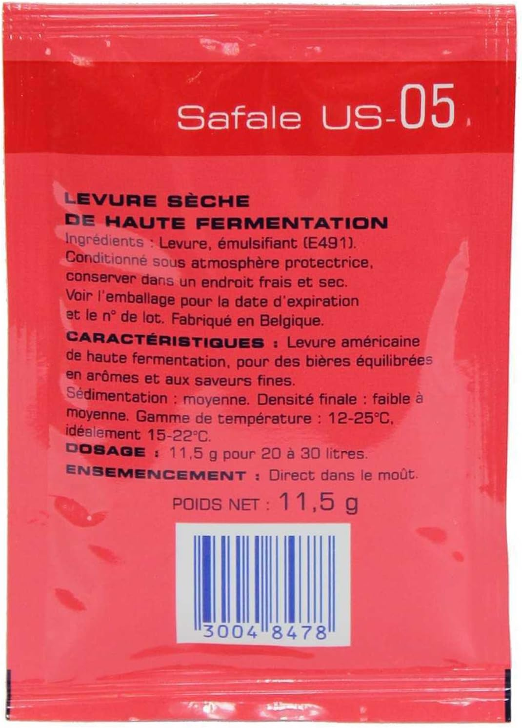 Safale US-05 Dry Brewing Yeast 11.5G Sachet X3 Home Brew image number 3