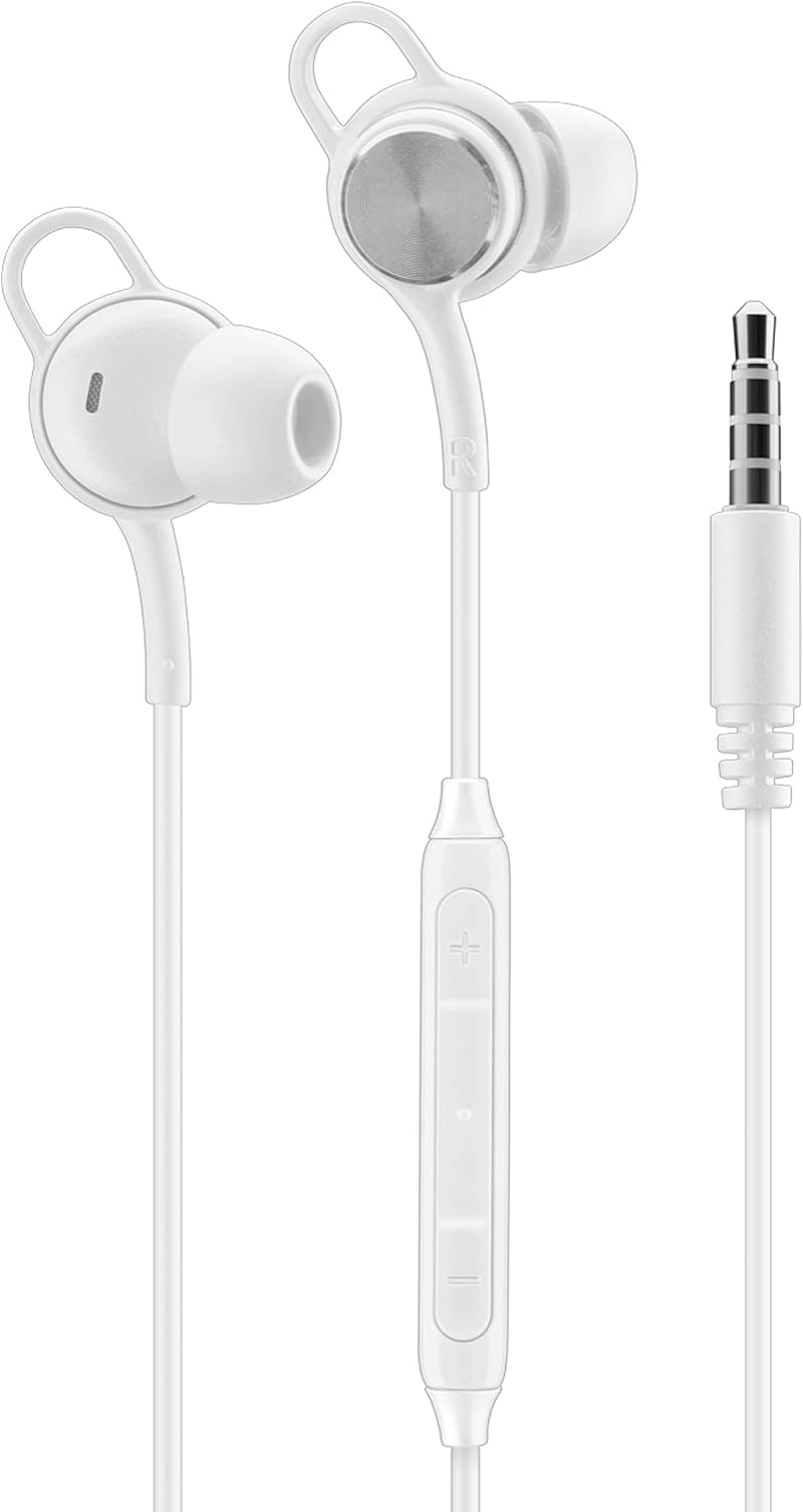 Music Sound Wired In-Ear Headphones - 3.5 Mm Jack Connection - Stable and Comfortable - Ergonomic - Black