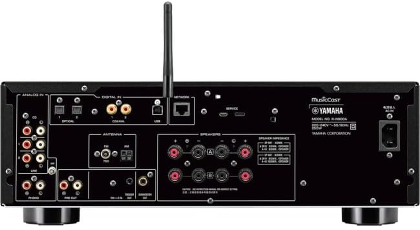 Yamaha R-N800A 2-Ch Network Amp - 100W RMS Network Receiver, Black image number 2