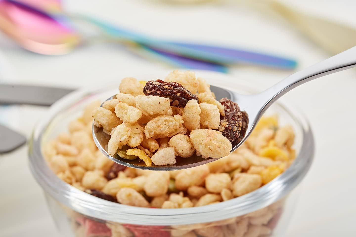 Exzact Children'S Cutlery12Pcs Stainless Steel 18/10 Kids Cutlery/Toddler Utensils/Flatware - 4 X Forks, 4 X Safe Dinner Knives, 4 X Table Spoons - Safari - Giraffe Elephant Lion image number 1