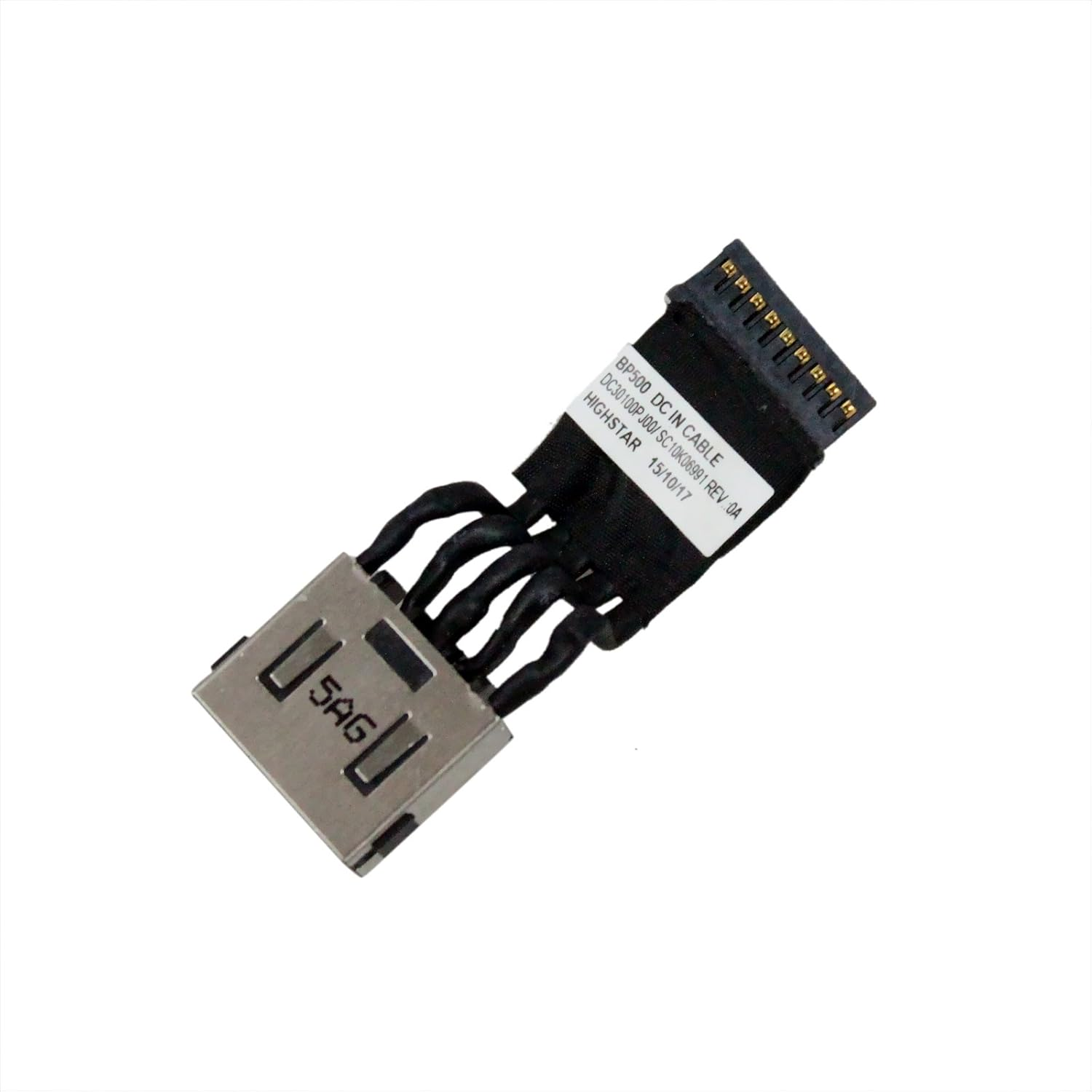 Zahara AC DC in Power Jack with Cable for Lenovo Thinkpad P50 P50-20EN DC30100PE00 SC10K06990 image number 1