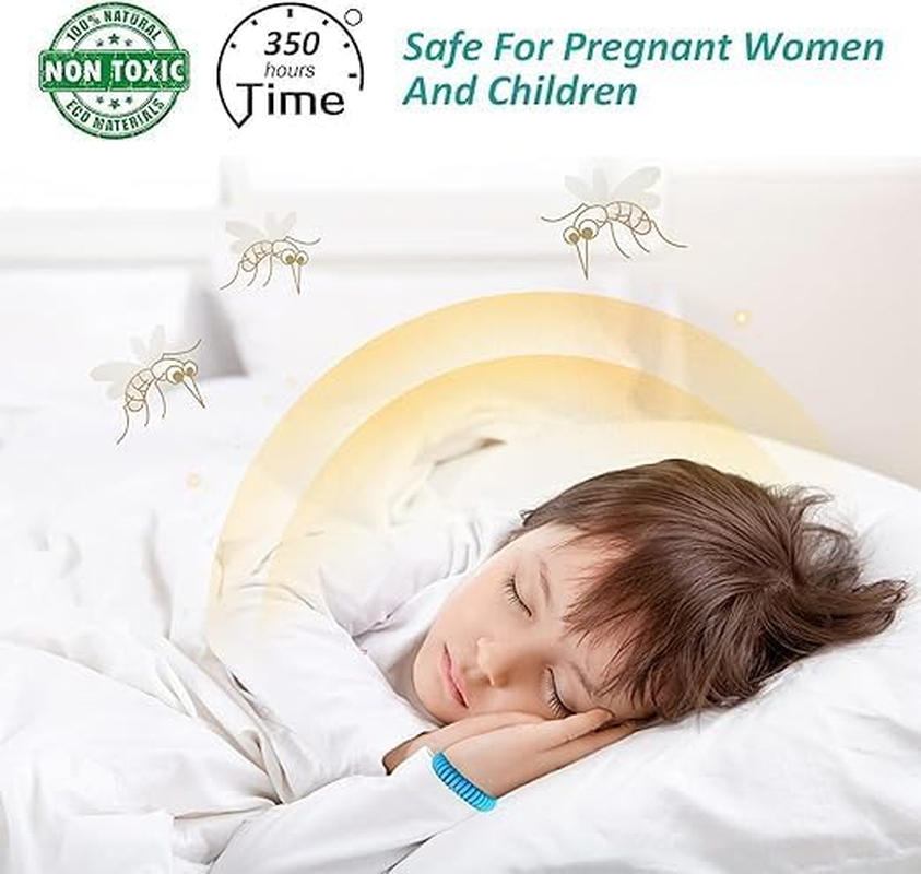 21 Pack Mosquito Repellent Bracelets, Individually Wrapped Repellent Wristbands, DEET Free, Natural and Waterproof Band image number 2
