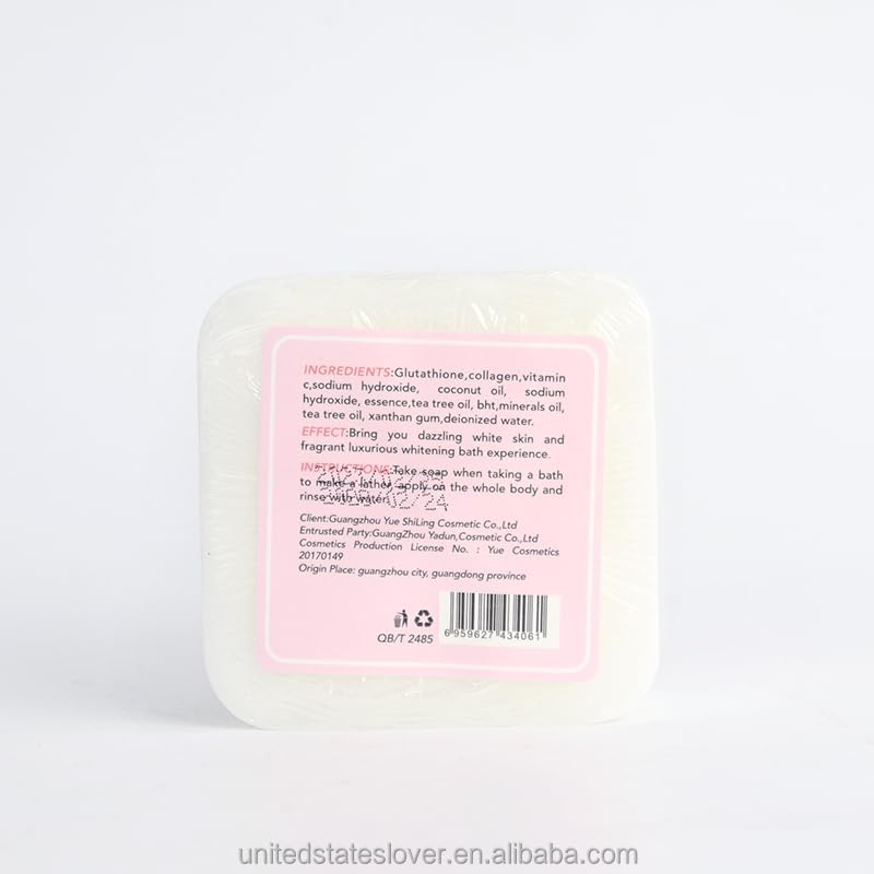 AILKE BOOST LUSTER, Smooth Skin, for Face and Body, with Glutathione, Vitamin C, Rich Bubbles, Handmade Goat'S Milk Bath Soap 150 G