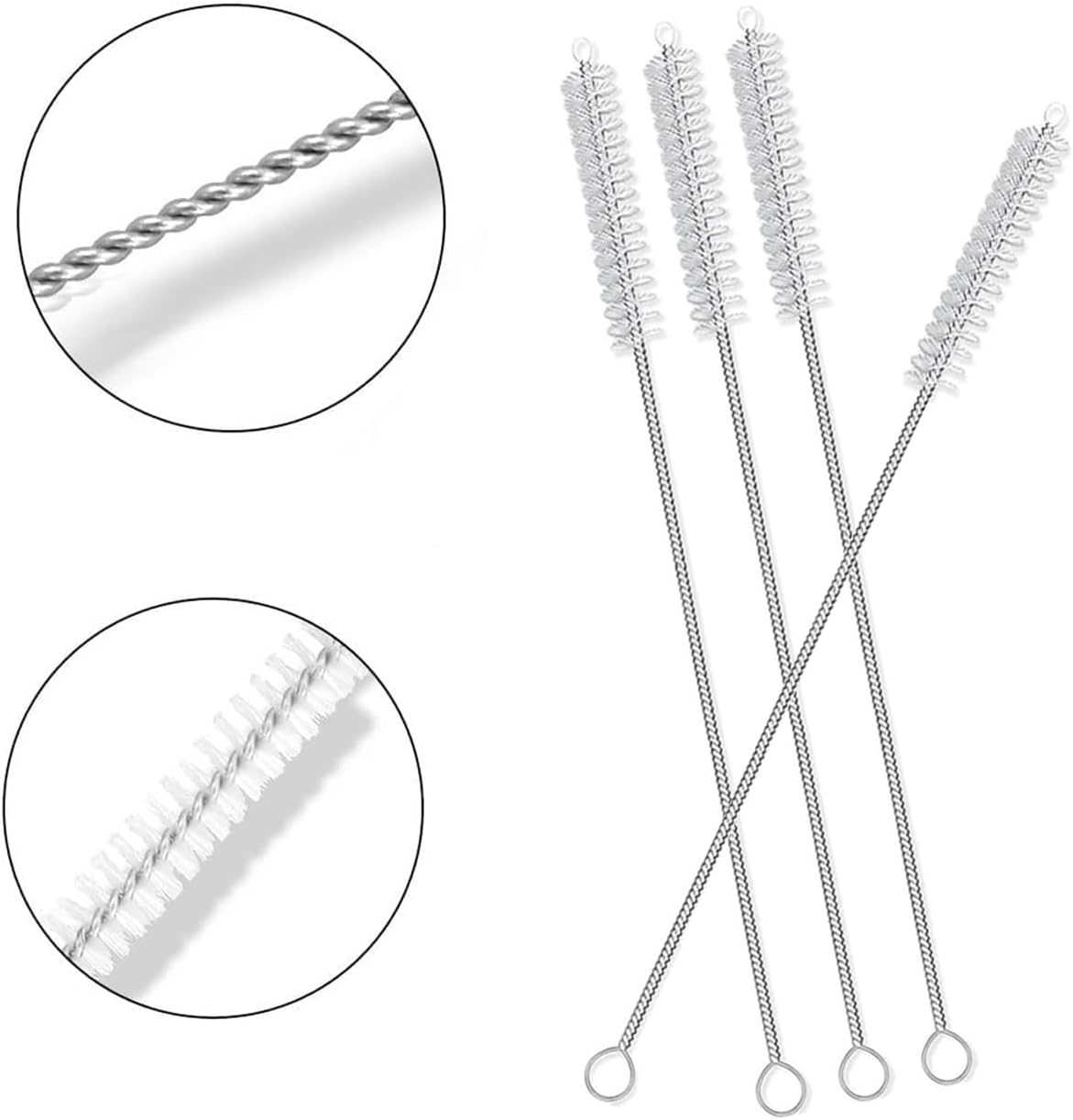 6 PCS Replacement Straws for Owala Freesip 32Oz Water Bottle,Reusable Plastic Straws with Cleaning Brush for Owala 24 Oz Plastic Straw Travel Sports Cup Accessories, Clear