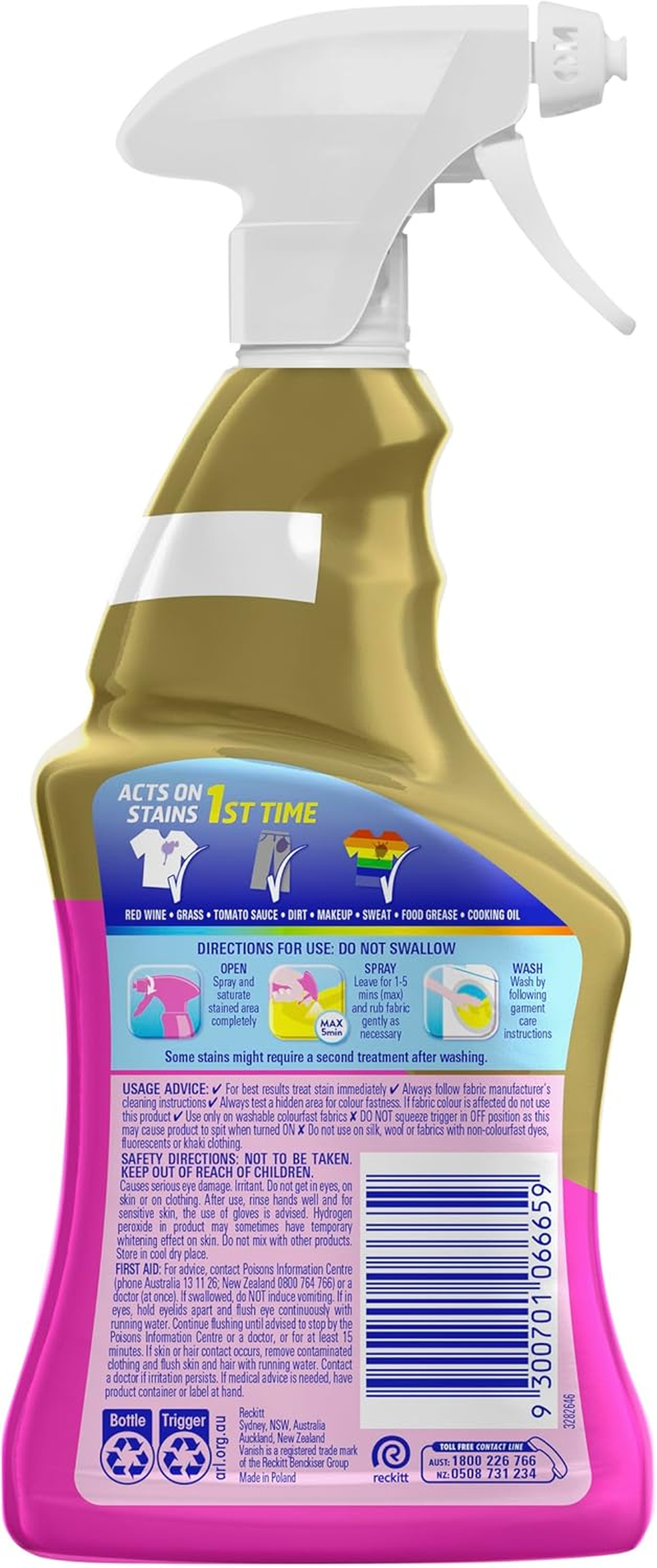 Vanish Preen Gold Pro Trigger, 450 Milliliters image number 1