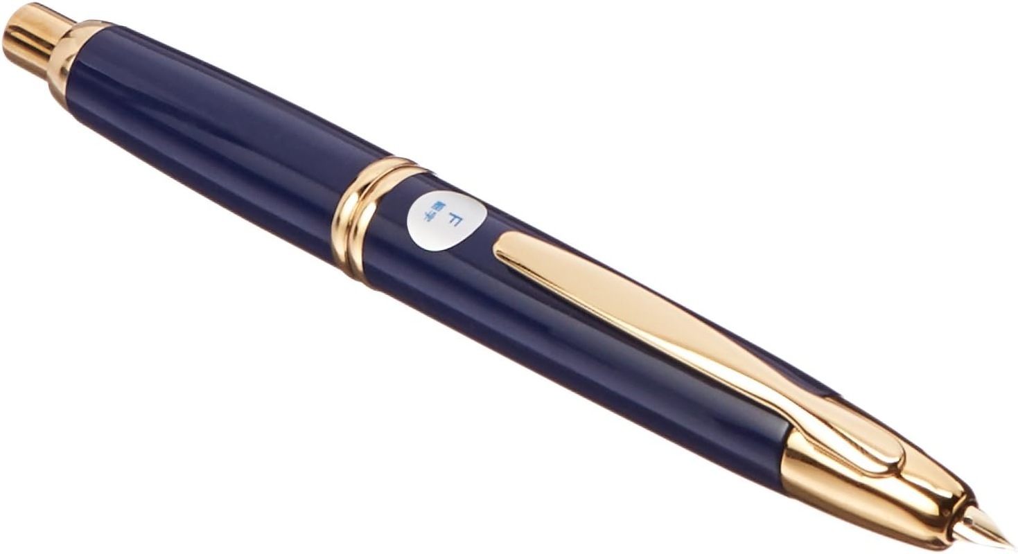 Pilot Capless Vanishing Point 18Kt Gold Trim Medium Nib Fountain Pen, Black