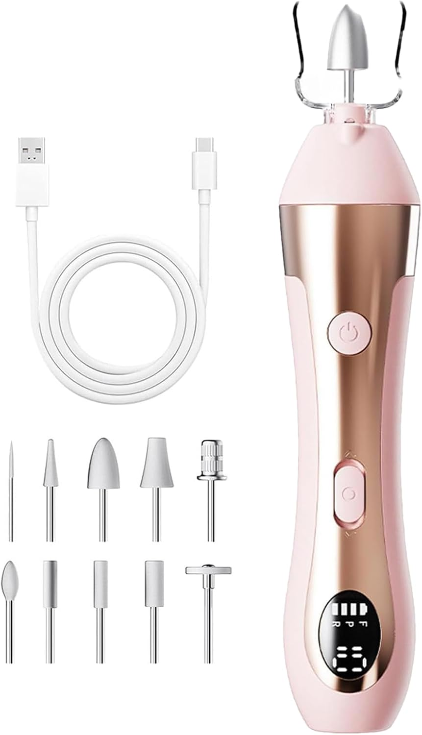 Nail Drill, Portable Nail Drill Electric Tool, 10 Speed Manicure Supplies with Led Light for Elderly Friends Beginners Family Salon Home image number 6