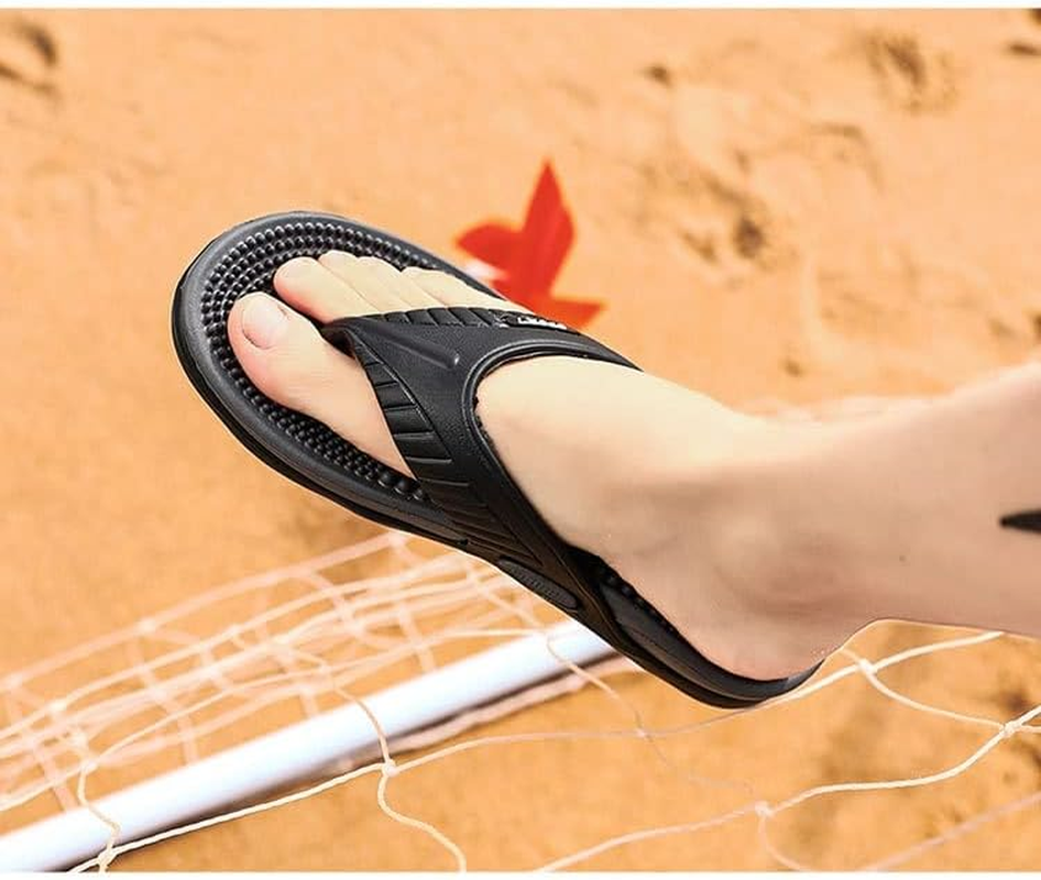 DSLED Massage Flip Flops for Men & Women, Arch Support Summer Breathable Beach Shoes, Acupressure Sandals, Relief Plantar Fasciitis Heel Arch Arthritis Pain