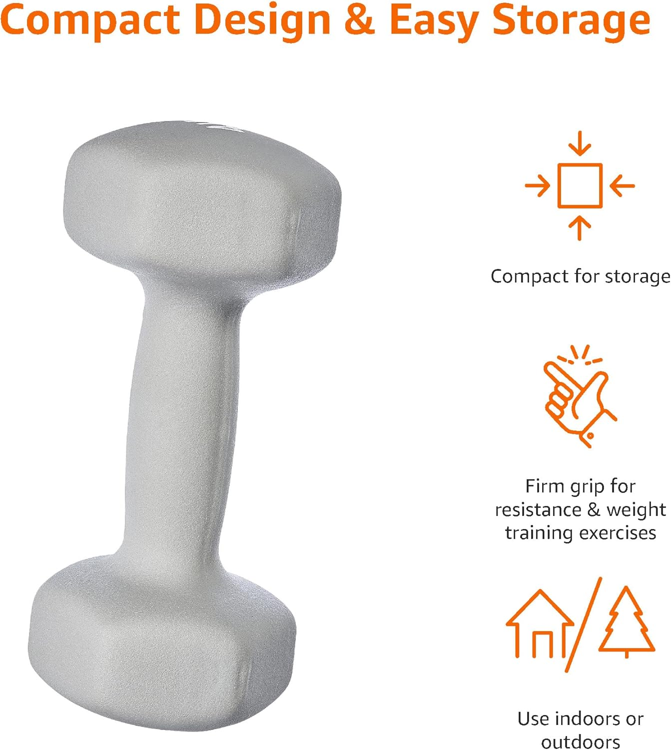 Amazon Basics Neoprene Dumbbell Pair image number 2
