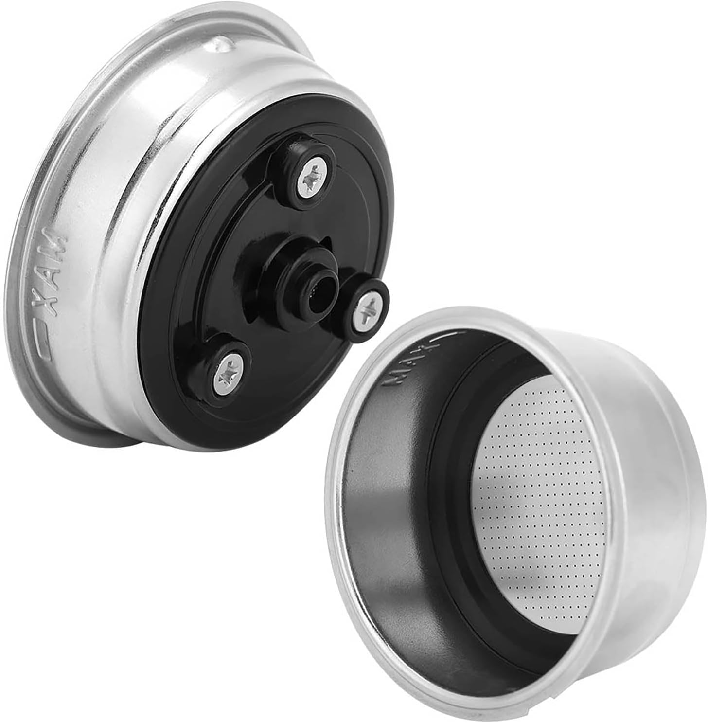 Removable Espresso Filter Basket, 2 Cups for Home Use, Stainless Steel Filter Coffee Maker, Replacement Accessories, Multiple Sizes to Choose from (Para Dos Personas) image number 6