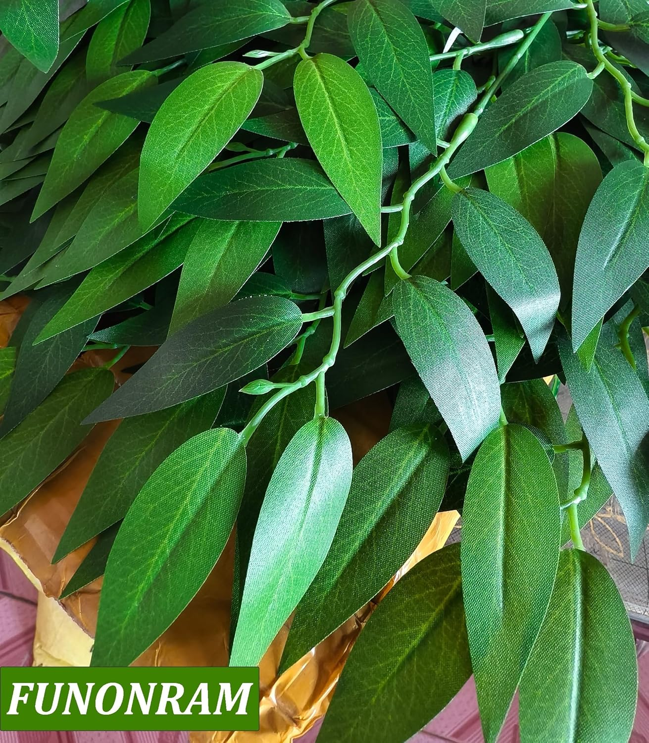 24Pcs Italian Ruscus Greenery Stems Artificial Silk Greenery Plants Spray for DIY Wedding Arch Bouquet Filler Table Centerpieces Home Decor - Green 12Pcs image number 6