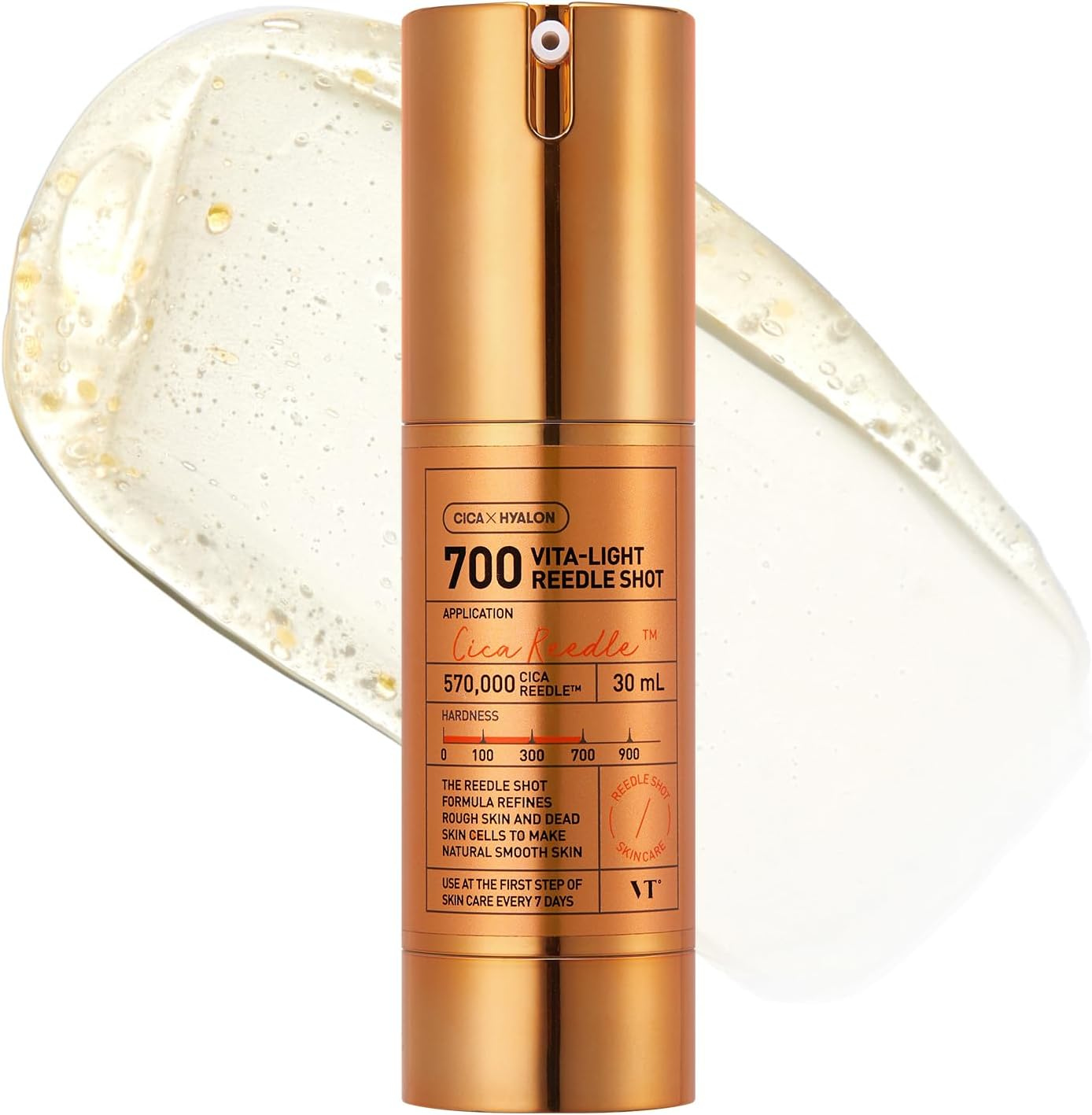 VT COSMETICS Vita-Light Reedle Shot 700 Essence | Skin Tone Up, Daily Face Serum, Centella Asiatica, Hyaluronic Acid, Green Propolis Extract for All Skin Type, 30Ml image number 1