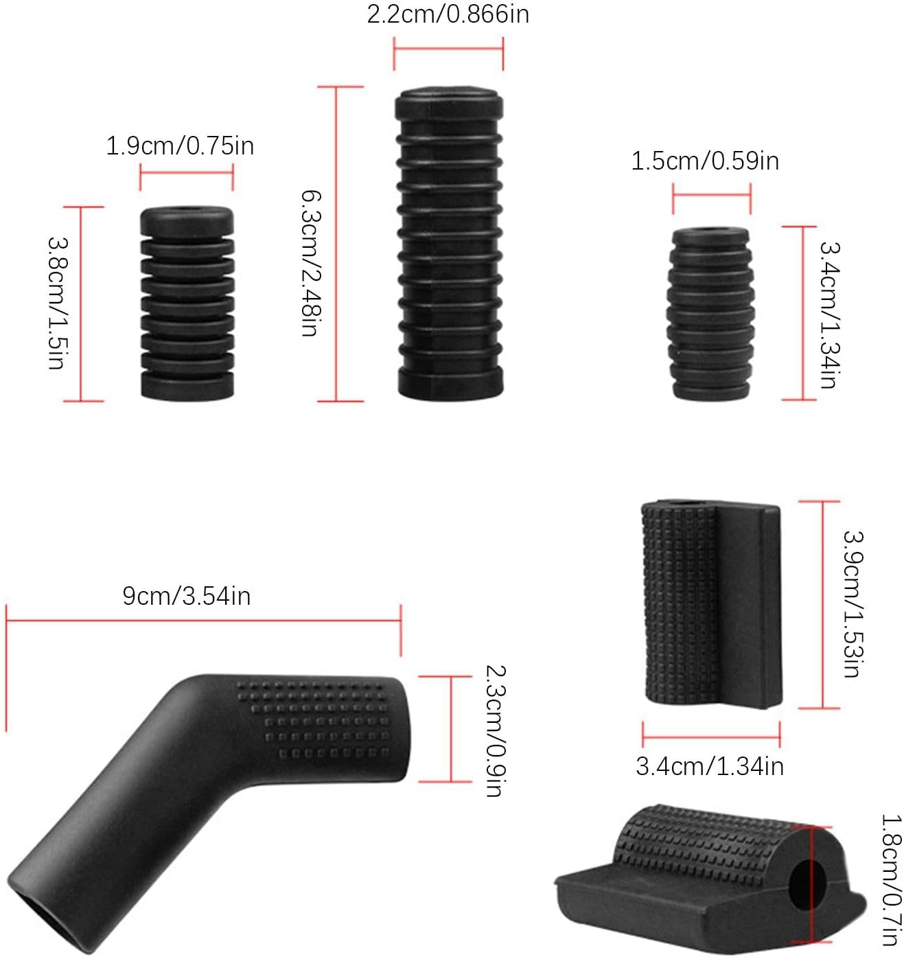 Motorcycle Shift Lever Sleeve - 5X anti Slip Rubber Pedal Cover - Shift Lever Sock Multifunctional Protective Flexible Shifter Shoe Protection for Dirt Bikes Atvs image number 5