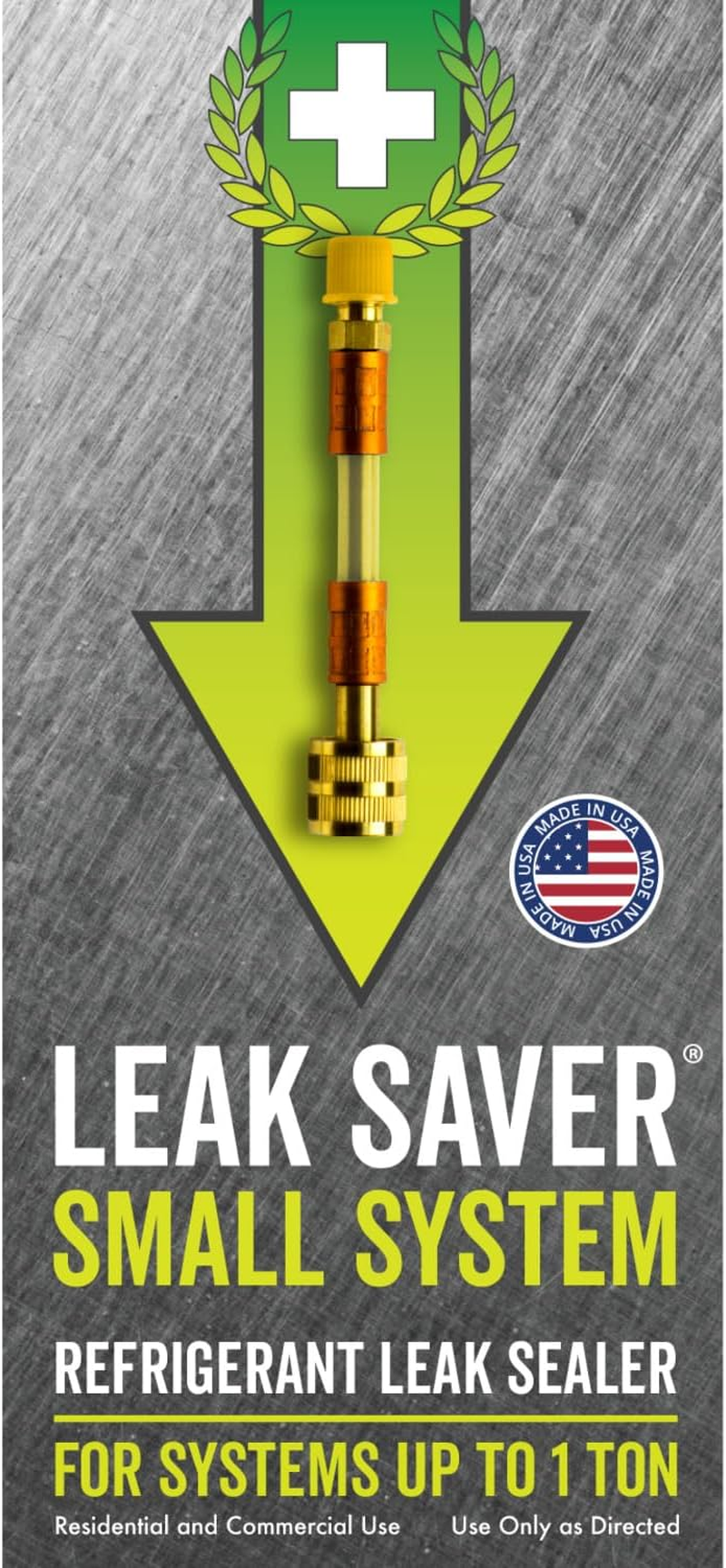 Leak Saver Direct Inject AC Leak Sealer Small System | AC Stop Leak for Most HVAC Systems up to 1 Ton | Works with All Systems & AC Refrigerants | Made in the USA image number 1