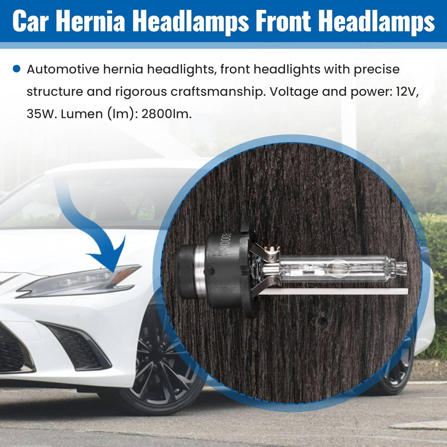 New D4S Bulbs HID Headlight 6000K for for 90981-20013 image number 3