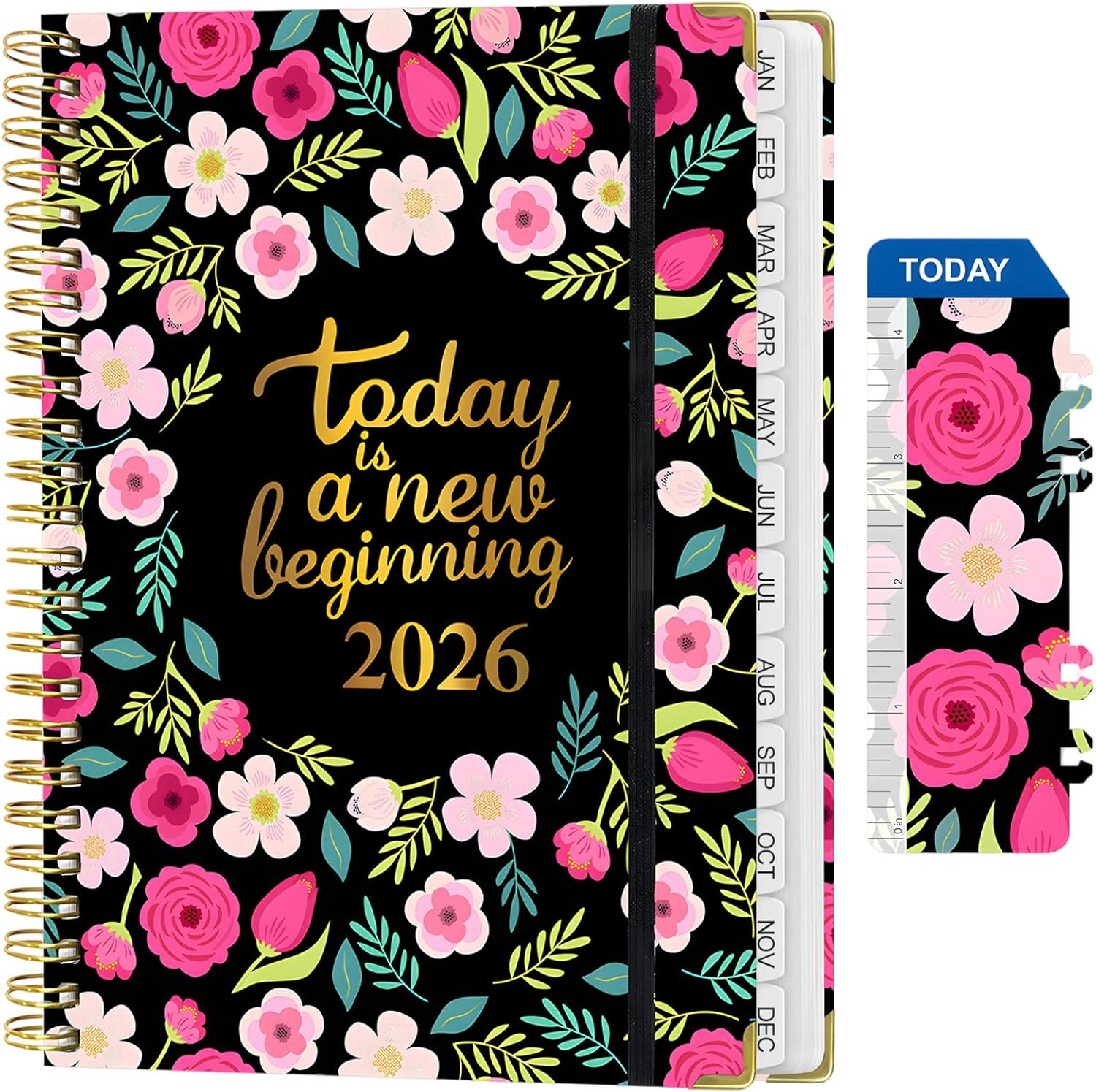 Academic Diary Planner 2025-2026, JUL 2025-JUN 2026 Weekly and Monthly Planner, A5 Daily with Twin-Wire Binding, Back Pocket, Premium Paper, 6.5X8.5In (A06, A06)
