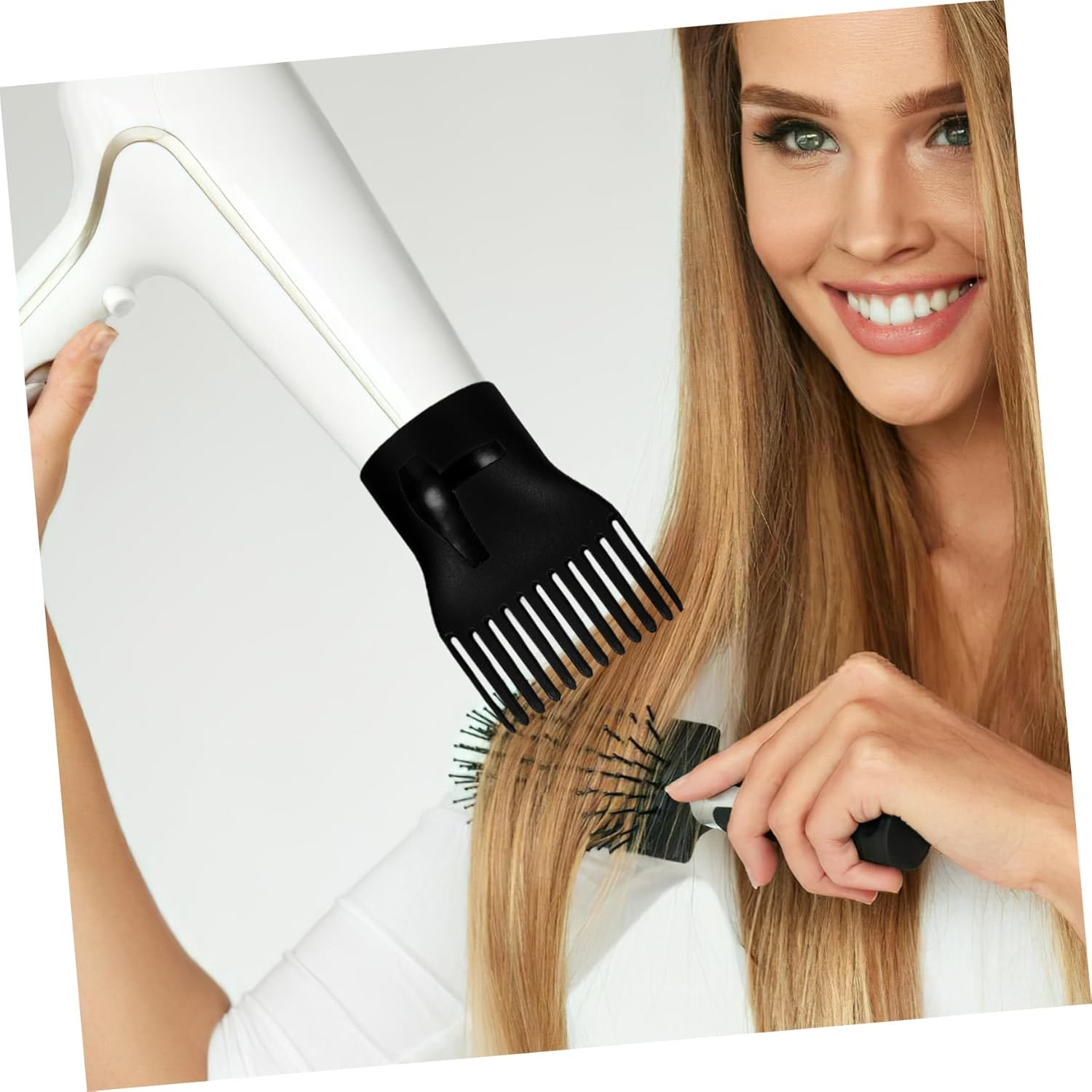 Amosfun Hair Dryer Nozzles (Concentrator Diffuser Comb Nozzle) for Travel Home Use