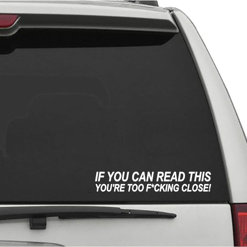 XTRAYXRAY IF You CAN Read This Sticker Car Decal Funny Window Bumper Decal Sticker Suitable for Cars, Trucks image number 3