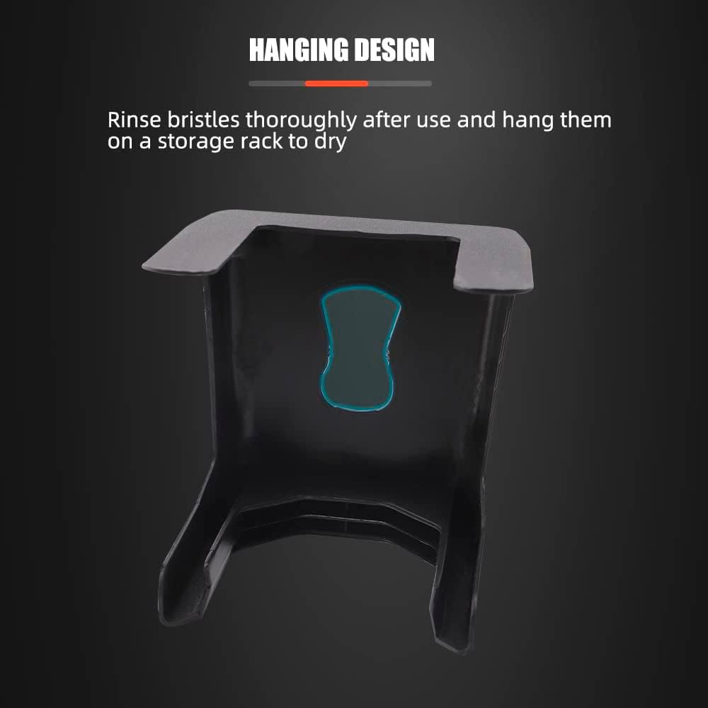 SPTA Ultra Soft Detailing Brush, Car Detail Orange Handle XL Synthetic Brush - Bristles, Comes with Storage Rack, Covers Large Area inside or outside Vehicles image number 2