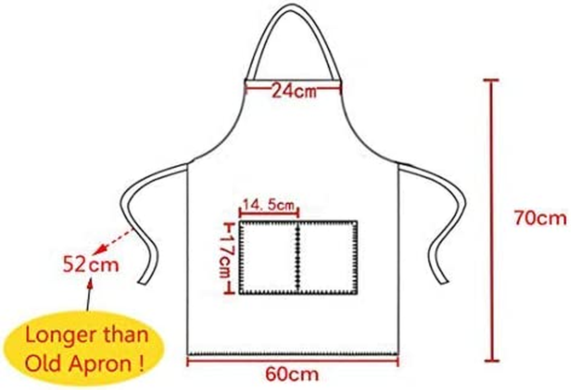 Total 15 PCS Blue Plain Color Bib Aprons Bulk for Women Men Adult with 2 Front Pockets (Baby Blue,15Pcs) image number 1